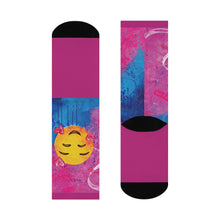 Load image into Gallery viewer, Luv it Pink 1-off Cushioned Crew Socks