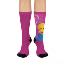 Load image into Gallery viewer, Luv it Pink 1-off Cushioned Crew Socks