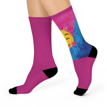 Load image into Gallery viewer, Luv it Pink 1-off Cushioned Crew Socks