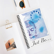 Load image into Gallery viewer, "Just Be" Violet Spiral Notebook - Ruled Line