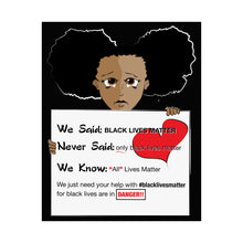 Load image into Gallery viewer, Just Us: Black Lives Matter II Matte Vertical Posters