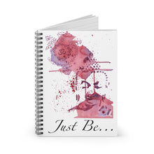 Load image into Gallery viewer, "Just Be" Red Spiral Notebook - Ruled Line