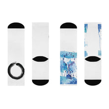 Load image into Gallery viewer, Zen Blue Cushioned Crew Socks