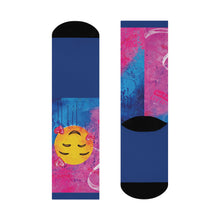 Load image into Gallery viewer, Luv it Blue 1-off Cushioned Crew Socks