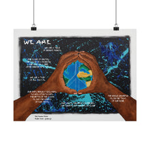Load image into Gallery viewer, "We R Peace 4 All" w/"We Are" poem Matte Horizontal Posters