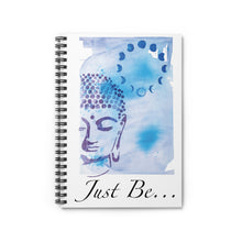 Load image into Gallery viewer, "Just Be" Violet Spiral Notebook - Ruled Line