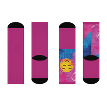 Load image into Gallery viewer, Luv it Pink 1-off Cushioned Crew Socks
