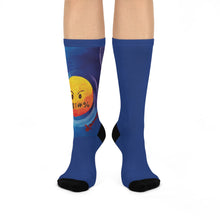 Load image into Gallery viewer, WTF Blue 1-off Cushioned Crew Socks