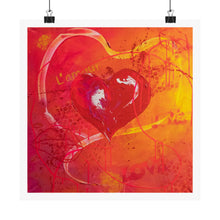 Load image into Gallery viewer, Talk 2 Me "Love" red heart Posters