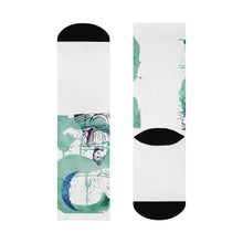 Load image into Gallery viewer, Zen Green Cushioned Crew Socks