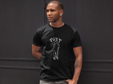 Load image into Gallery viewer, The Original "JustUs" Protest Fist T-Shirt — Unisex Raised Fist Tee