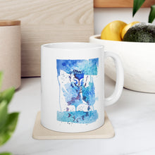 Load image into Gallery viewer, Just Be... Blue Ceramic Mug 11oz