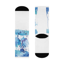 Load image into Gallery viewer, Zen Blue Cushioned Crew Socks