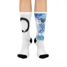 Load image into Gallery viewer, Zen Blue Cushioned Crew Socks