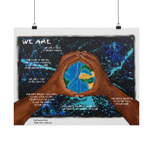 Load image into Gallery viewer, "We R Peace 4 All" w/"We Are" poem Matte Horizontal Posters