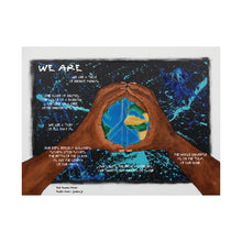Load image into Gallery viewer, "We R Peace 4 All" w/"We Are" poem Matte Horizontal Posters
