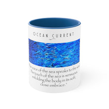 Load image into Gallery viewer, Ocean Current Accent Coffee Mug, 11oz