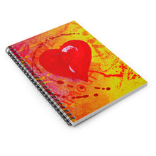 Load image into Gallery viewer, Love Heart Spiral Notebook - Ruled Line