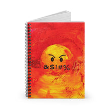 Load image into Gallery viewer, "WTF" Red Spiral Notebook - Ruled Line