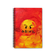 Load image into Gallery viewer, "WTF" Red Spiral Notebook - Ruled Line