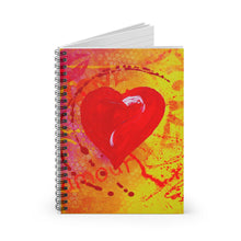 Load image into Gallery viewer, Love Heart Spiral Notebook - Ruled Line