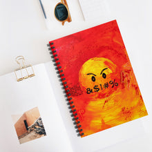 Load image into Gallery viewer, "WTF" Red Spiral Notebook - Ruled Line