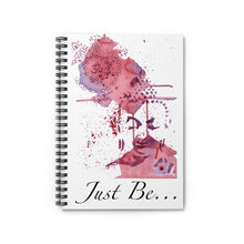 Load image into Gallery viewer, &quot;Just Be&quot; Red Spiral Notebook - Ruled Line

