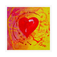 Load image into Gallery viewer, Talk 2 M3 &quot;Love&quot; yellow heart Poster
