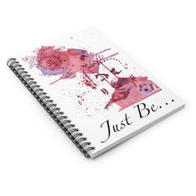 Load image into Gallery viewer, &quot;Just Be&quot; Red Spiral Notebook - Ruled Line
