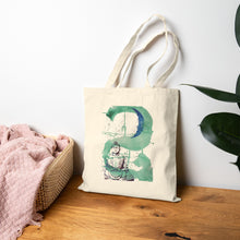 Load image into Gallery viewer, Just Be...Green Tote Bag
