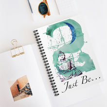 Load image into Gallery viewer, &quot;Just Be&quot; Green Spiral Notebook - Ruled Line

