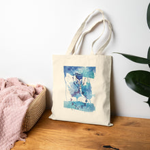 Load image into Gallery viewer, Just Be...Blue Tote Bag
