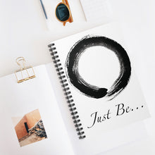 Load image into Gallery viewer, &quot;Just Be&quot; Enzo/Zen Spiral Notebook - Ruled Line
