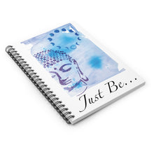 Load image into Gallery viewer, &quot;Just Be&quot; Violet Spiral Notebook - Ruled Line
