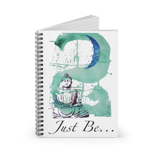 Load image into Gallery viewer, &quot;Just Be&quot; Green Spiral Notebook - Ruled Line
