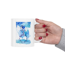 Load image into Gallery viewer, Just Be... Blue Ceramic Mug 11oz
