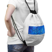 Load image into Gallery viewer, Ocean Current Drawstring Bag
