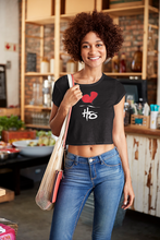 Load image into Gallery viewer, Unique Love over H8 Champion Women&#39;s Heritage Cropped T-Shirt
